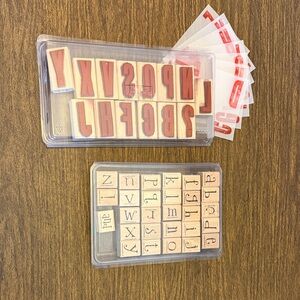 Stampin’ Up Alphabet Stamp Set with Upper and Lowercase Letters